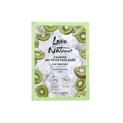 Máscara Facial Calmante Gel to Ice com extrato de kiwi biológico